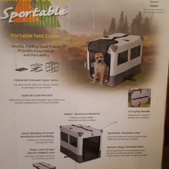 Potable folding dog cage